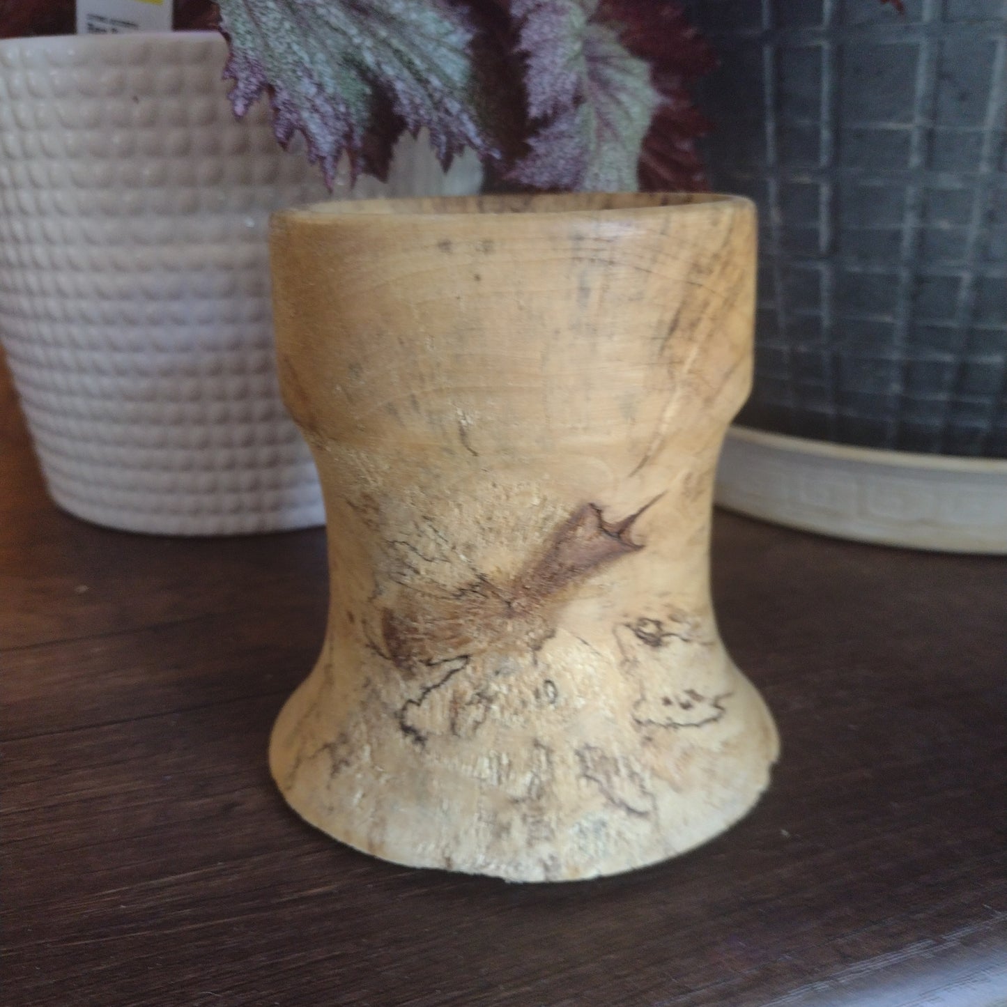 Burl wood container