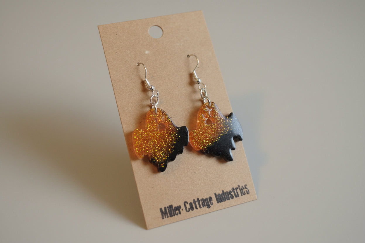 Orange and black ghosts