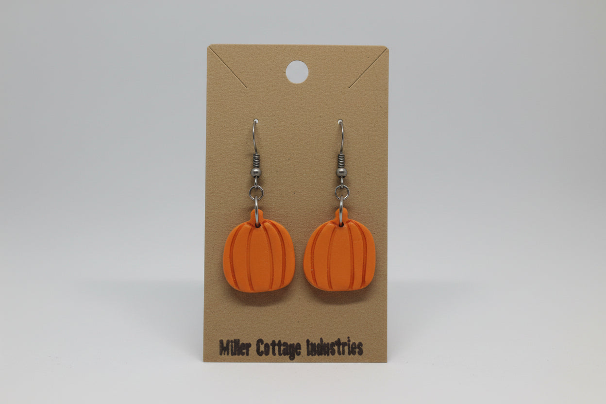 Orange pumpkin dangle
