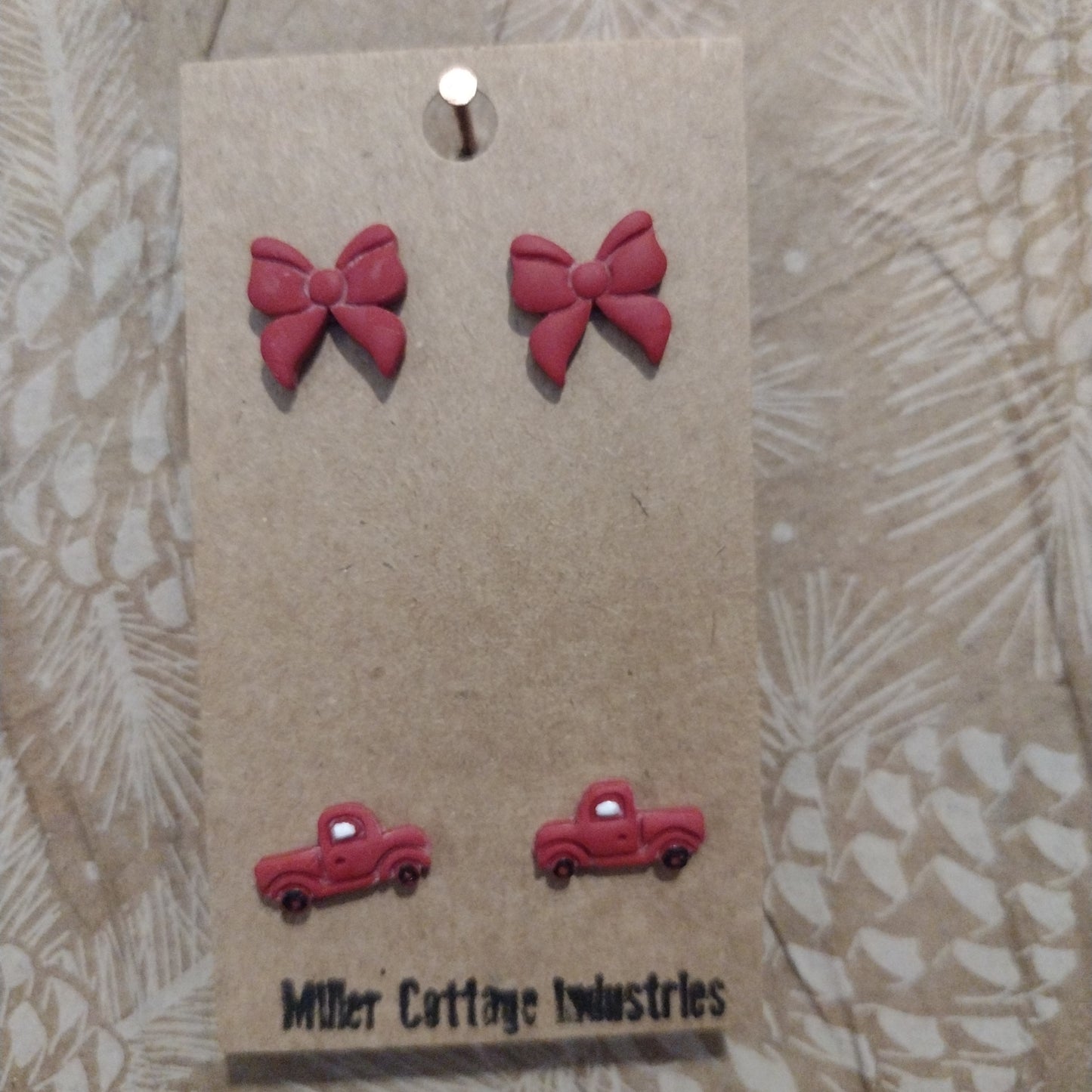 Double Christmas studs