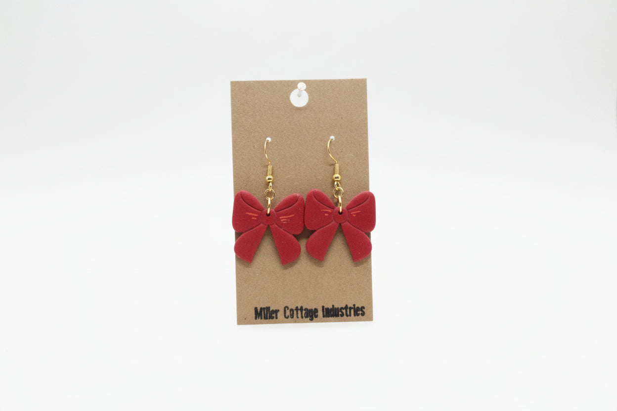 Red bow dangle