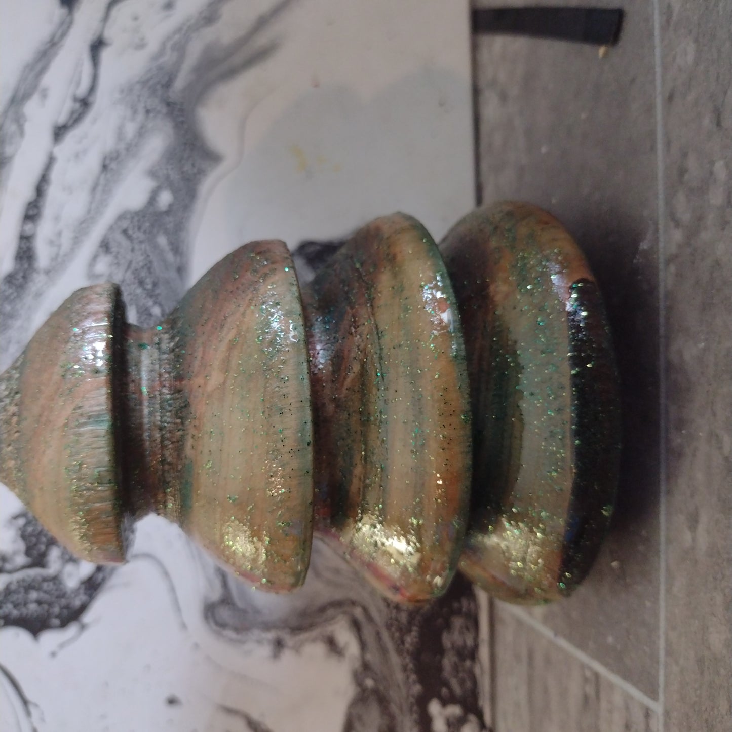 Small hand spun Christmas tree