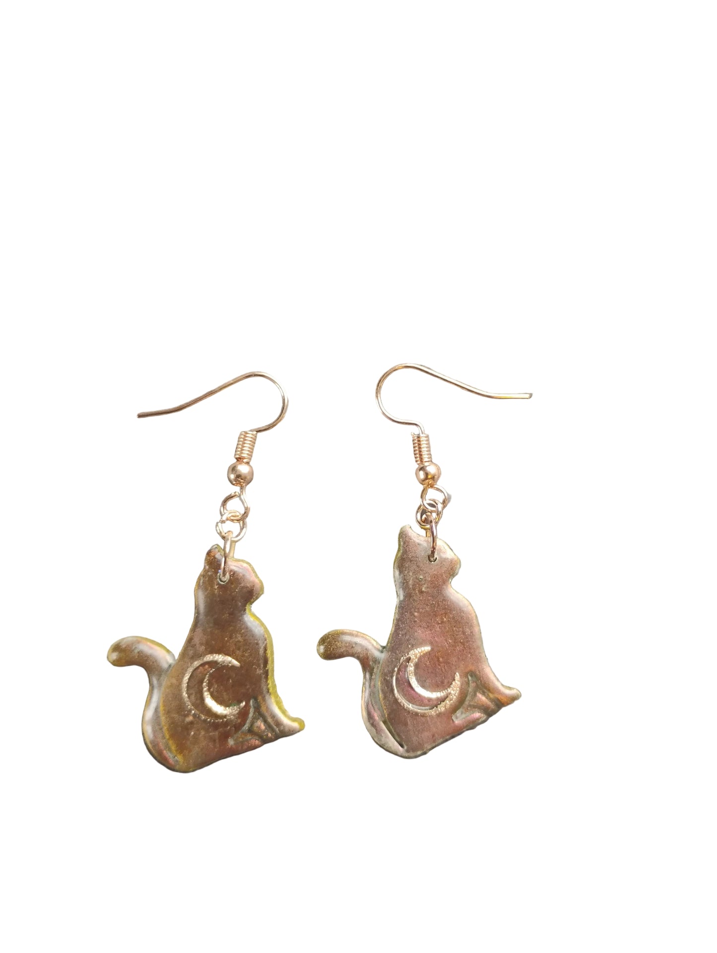 Rose gold moon cat