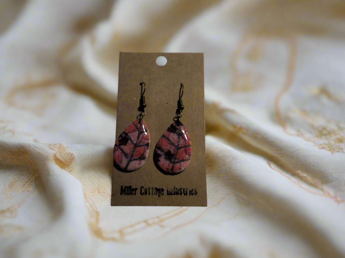 embroidered leaves leaf