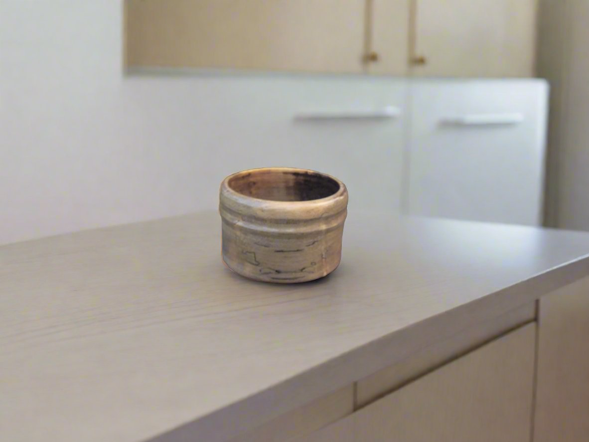 spalted wooden vessel