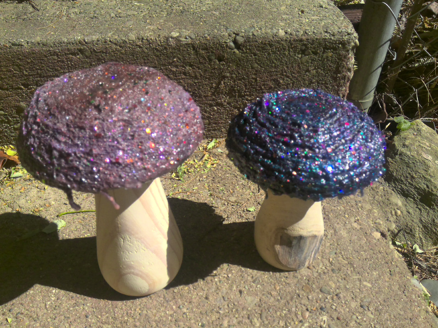 sparkly mushroom purple