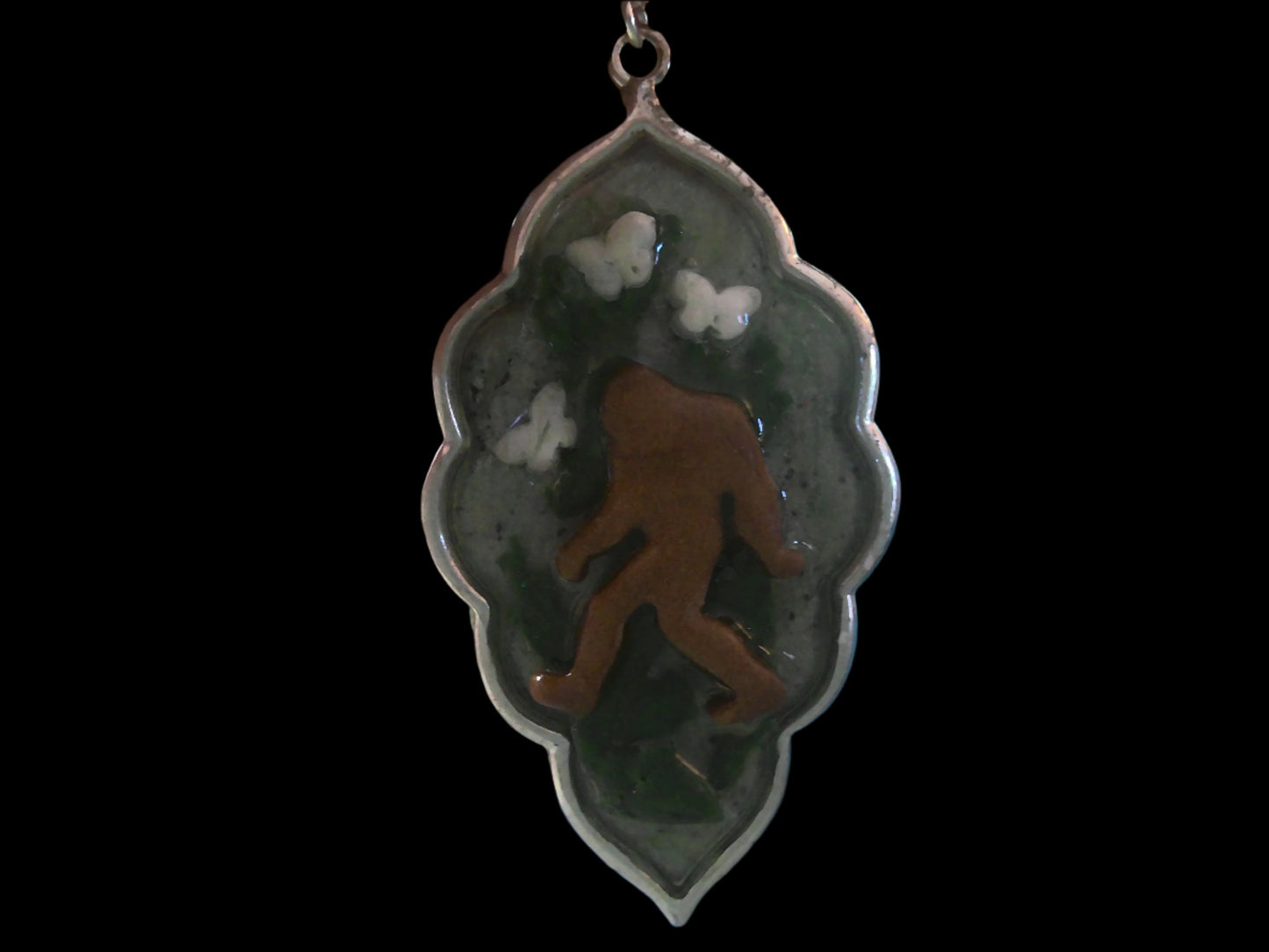 bigfoot necklace butterflies