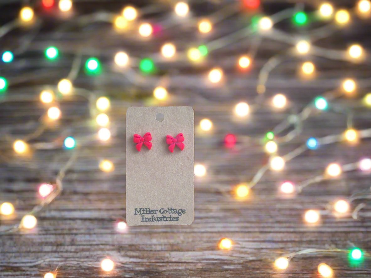 red bow stud
