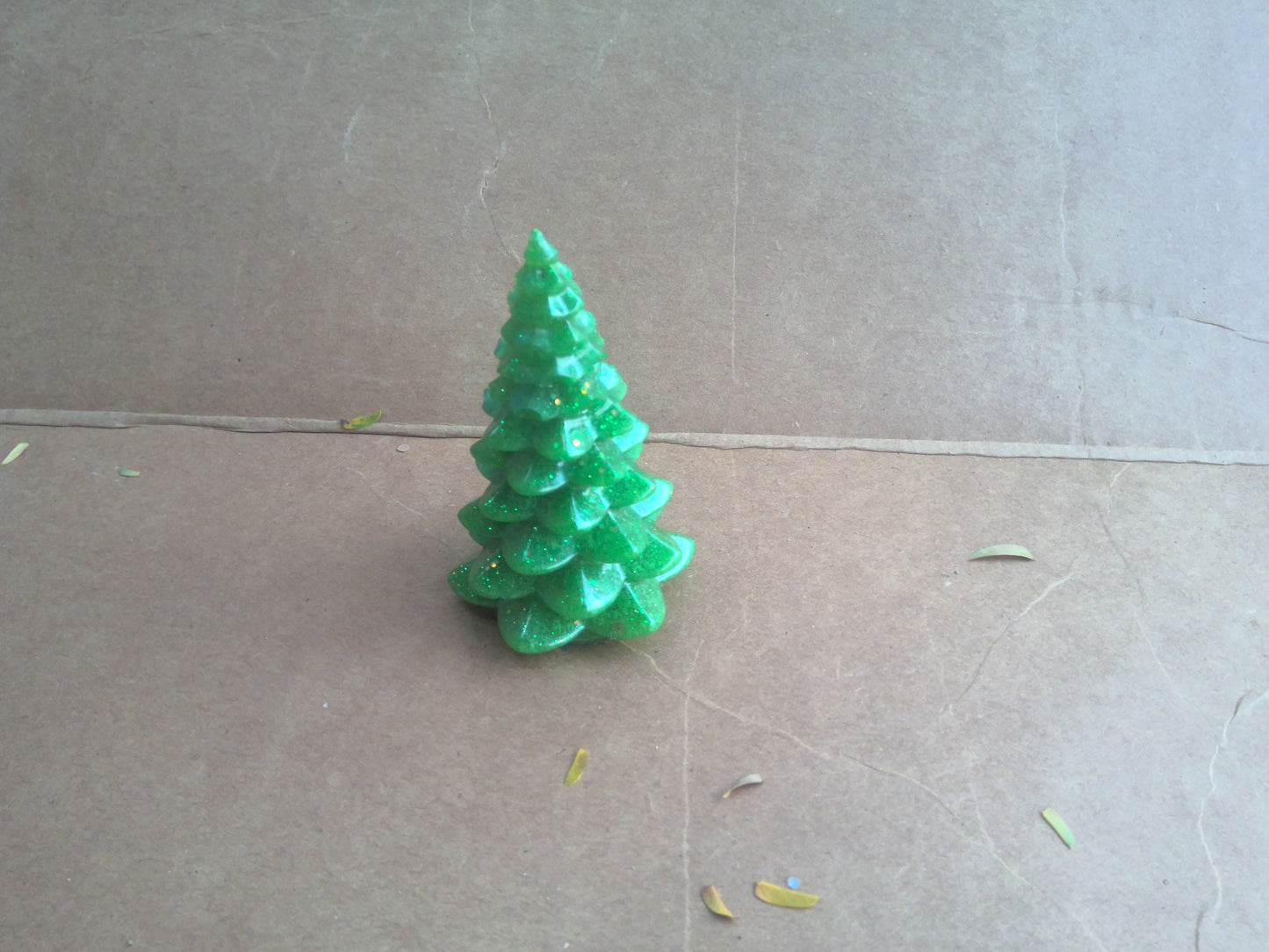 small bright green tree