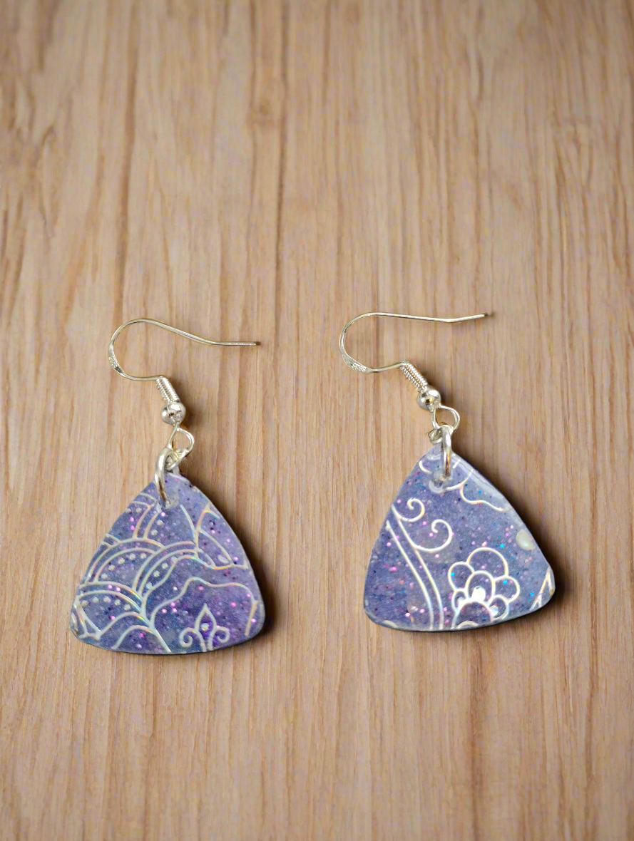 Lavender glitter small