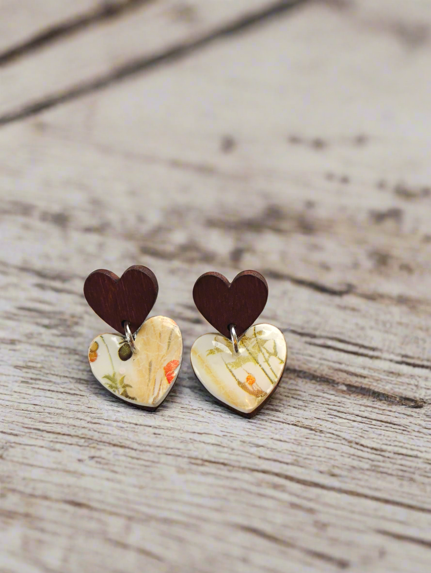 Botanical heart wood stud