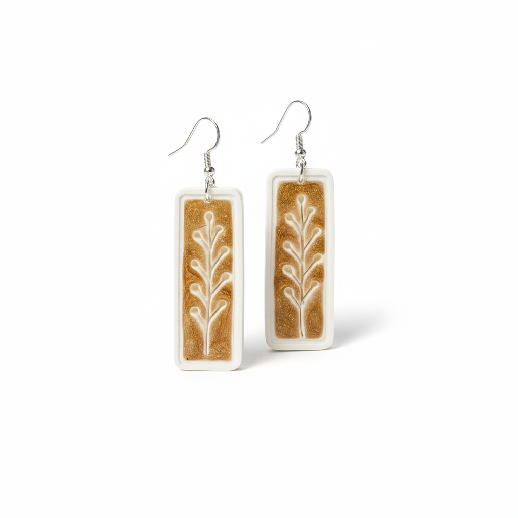 White and brown stem