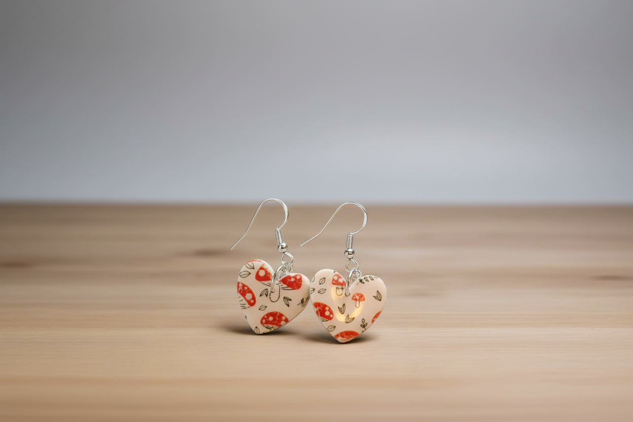 Mushy heart dangle