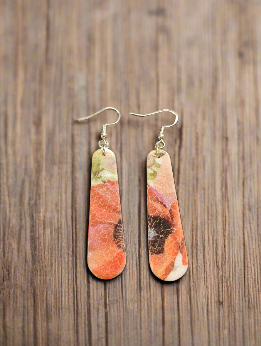 Botanical poppy dangle