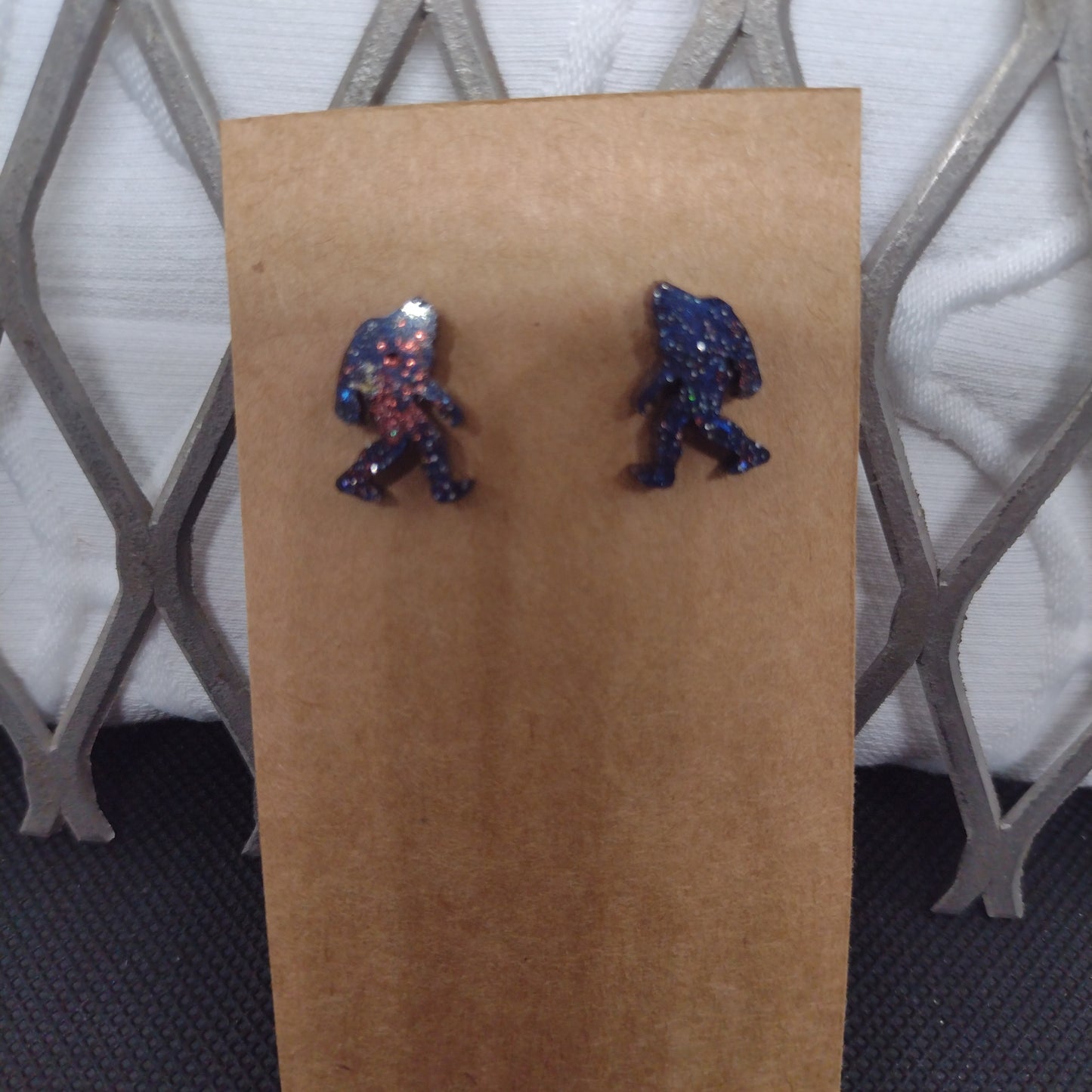 Blue glitter big foot