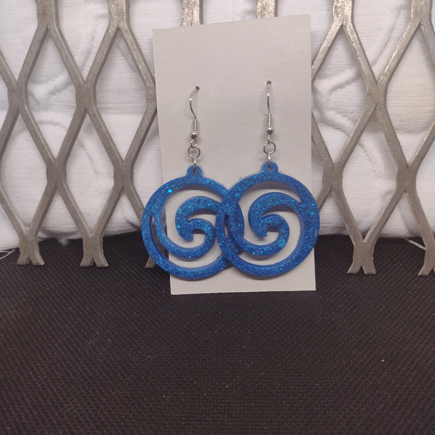 Blue swirls