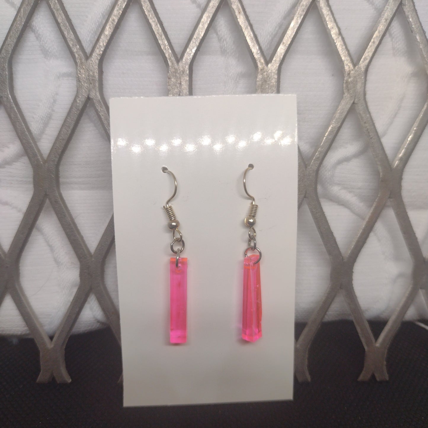 Hot pink dangles