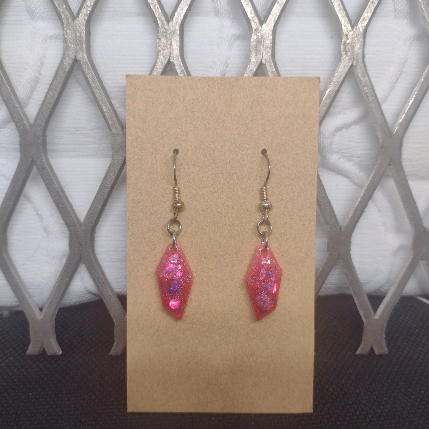 Pink glitter rock shape