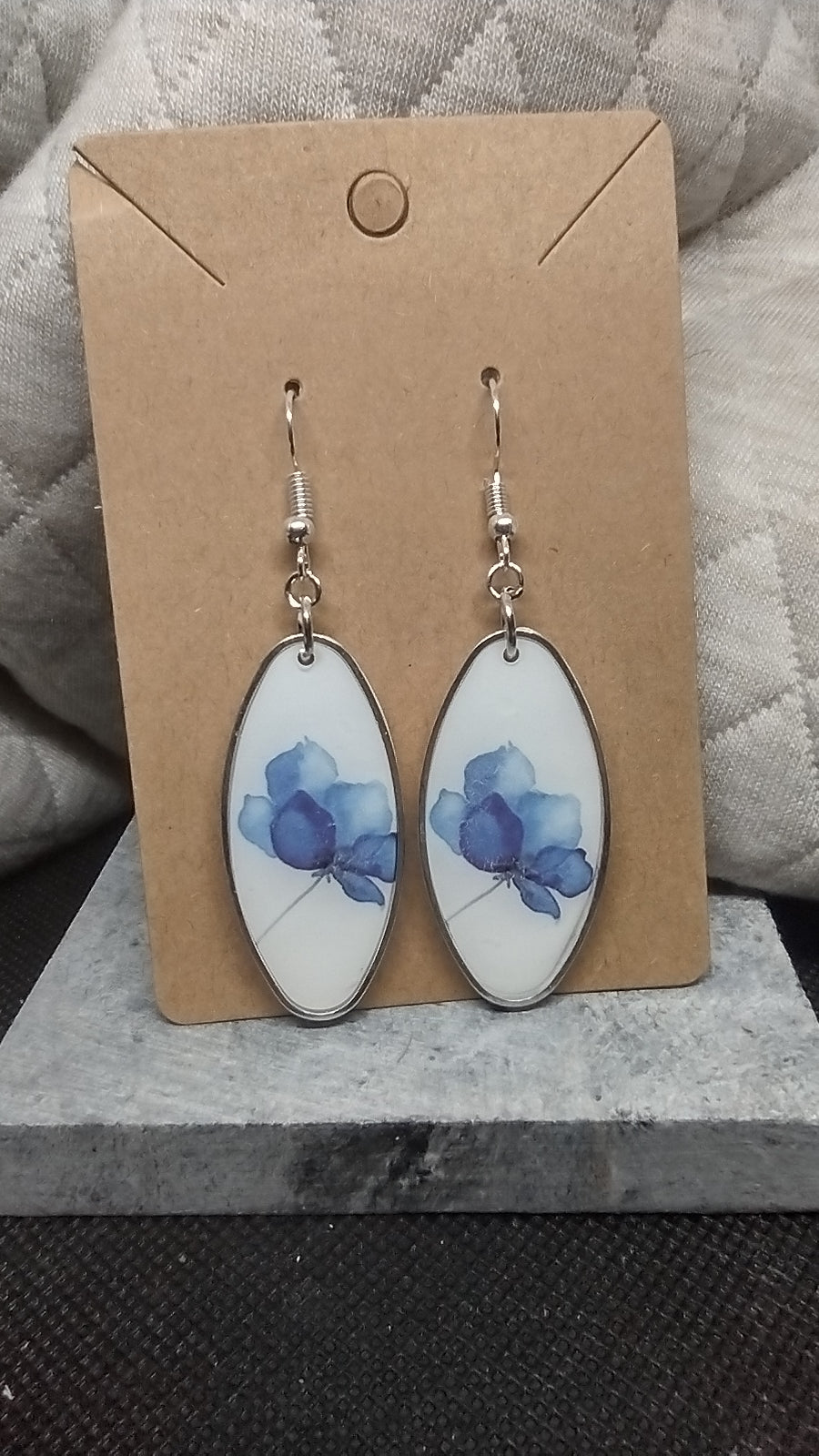 Watercolor blue floral