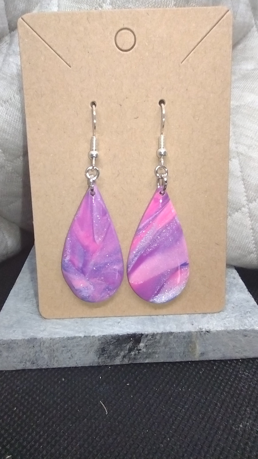 Pearly swirly dangles