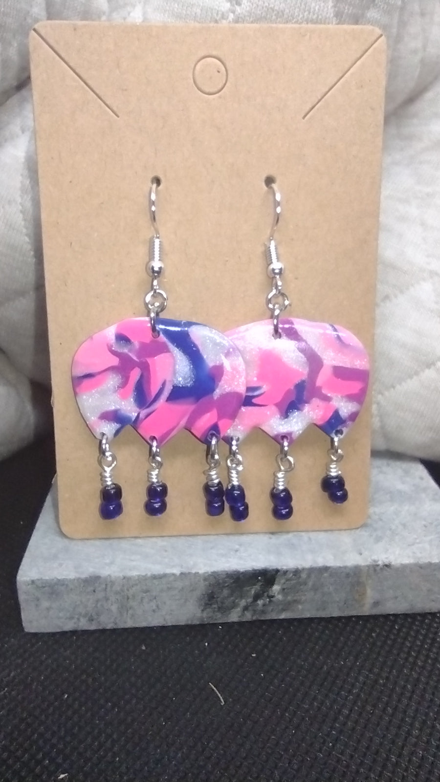 Pearly tulips with beads