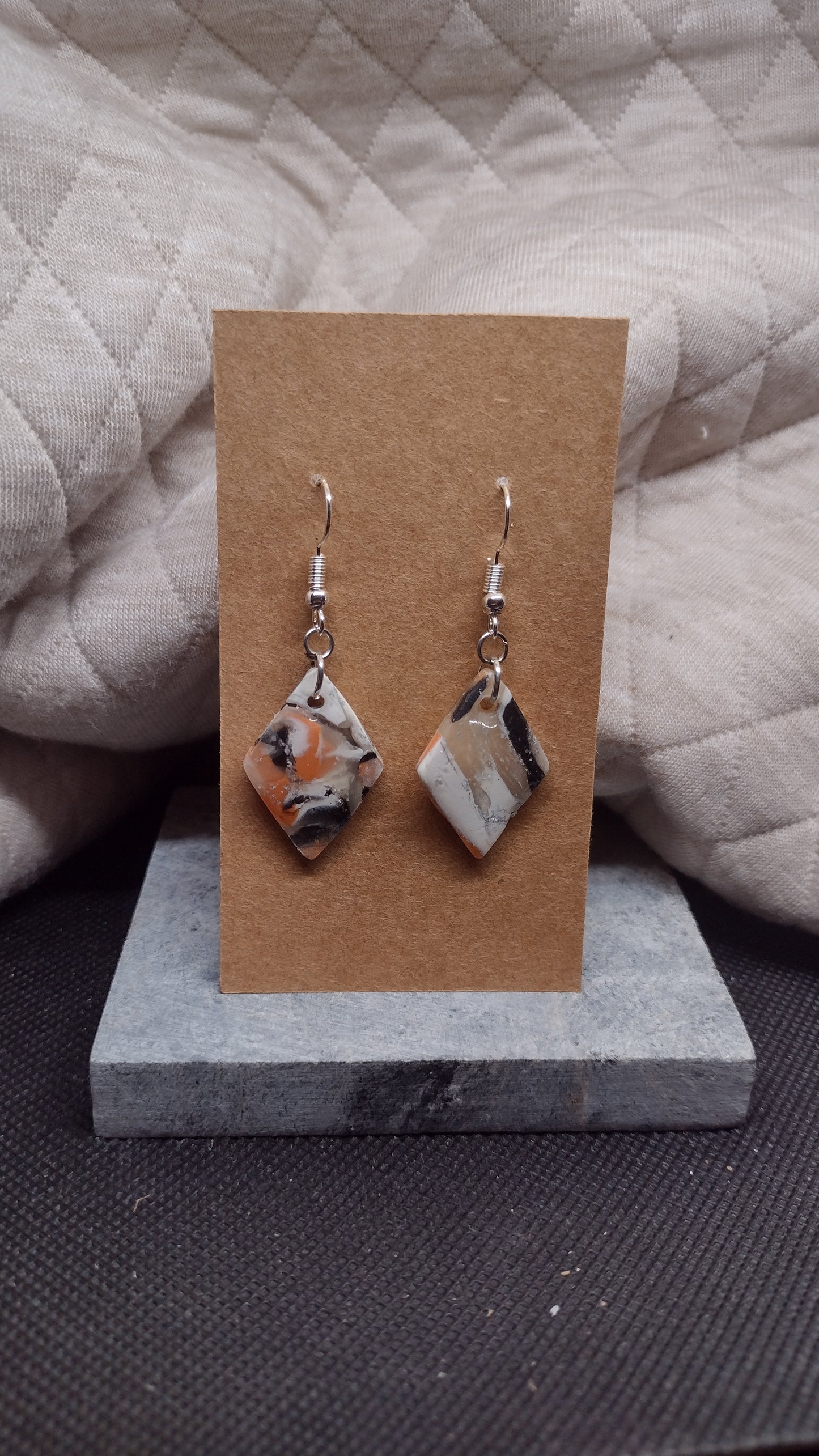 Who dey 🐯 medium diamond dangle
