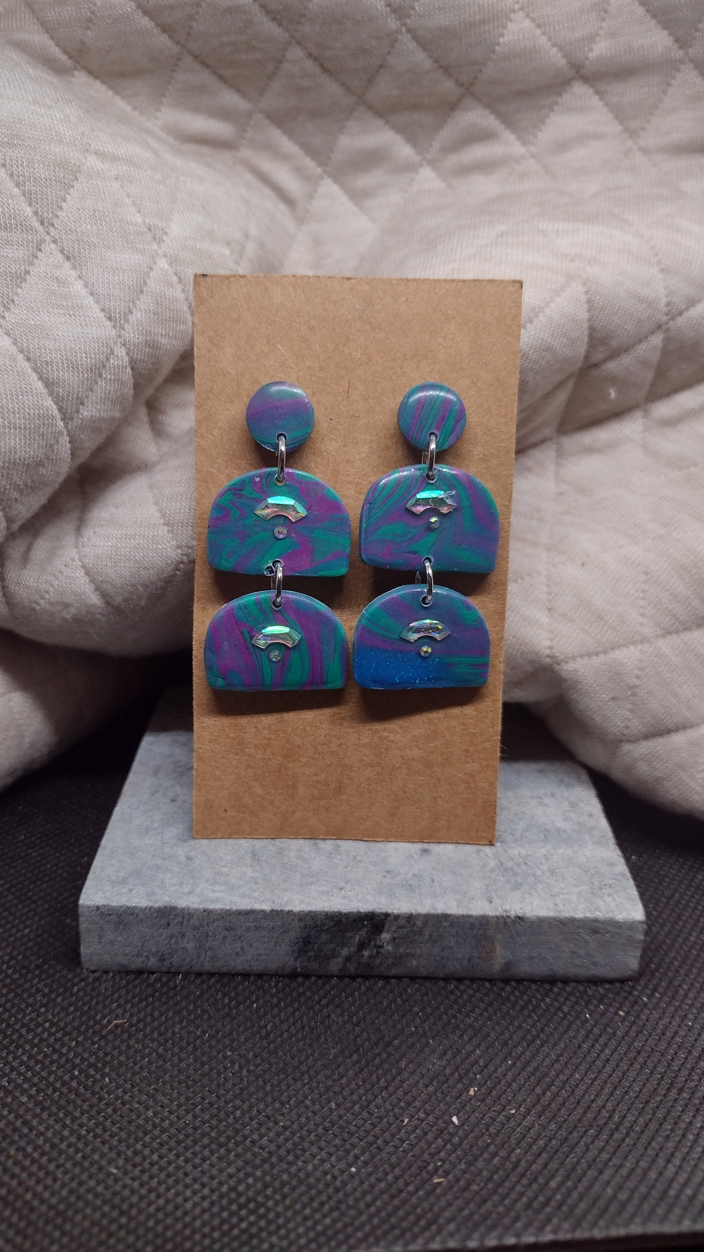 Large swirls with bling