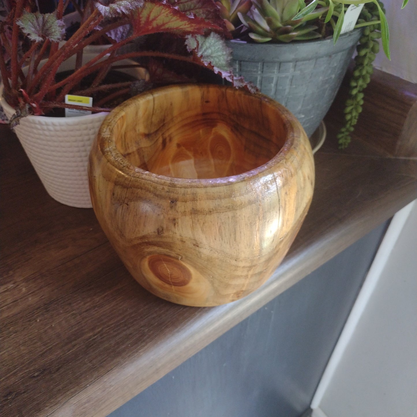Large wooden bowl