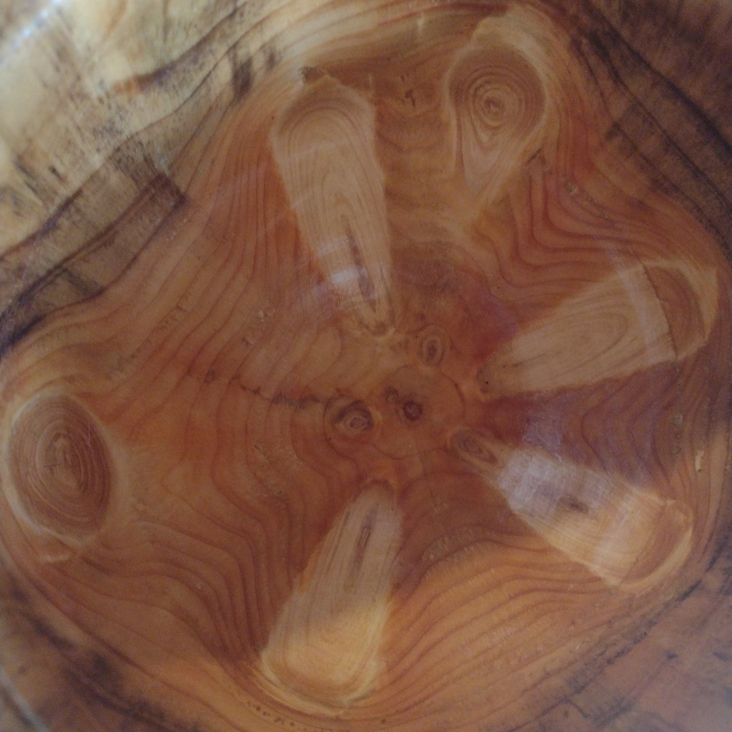 Large wooden bowl