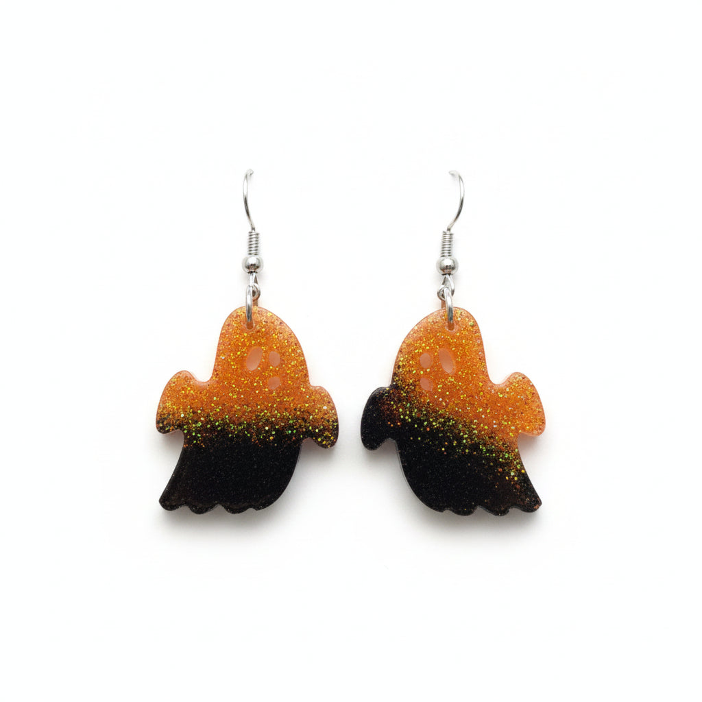 Orange and black ghosts