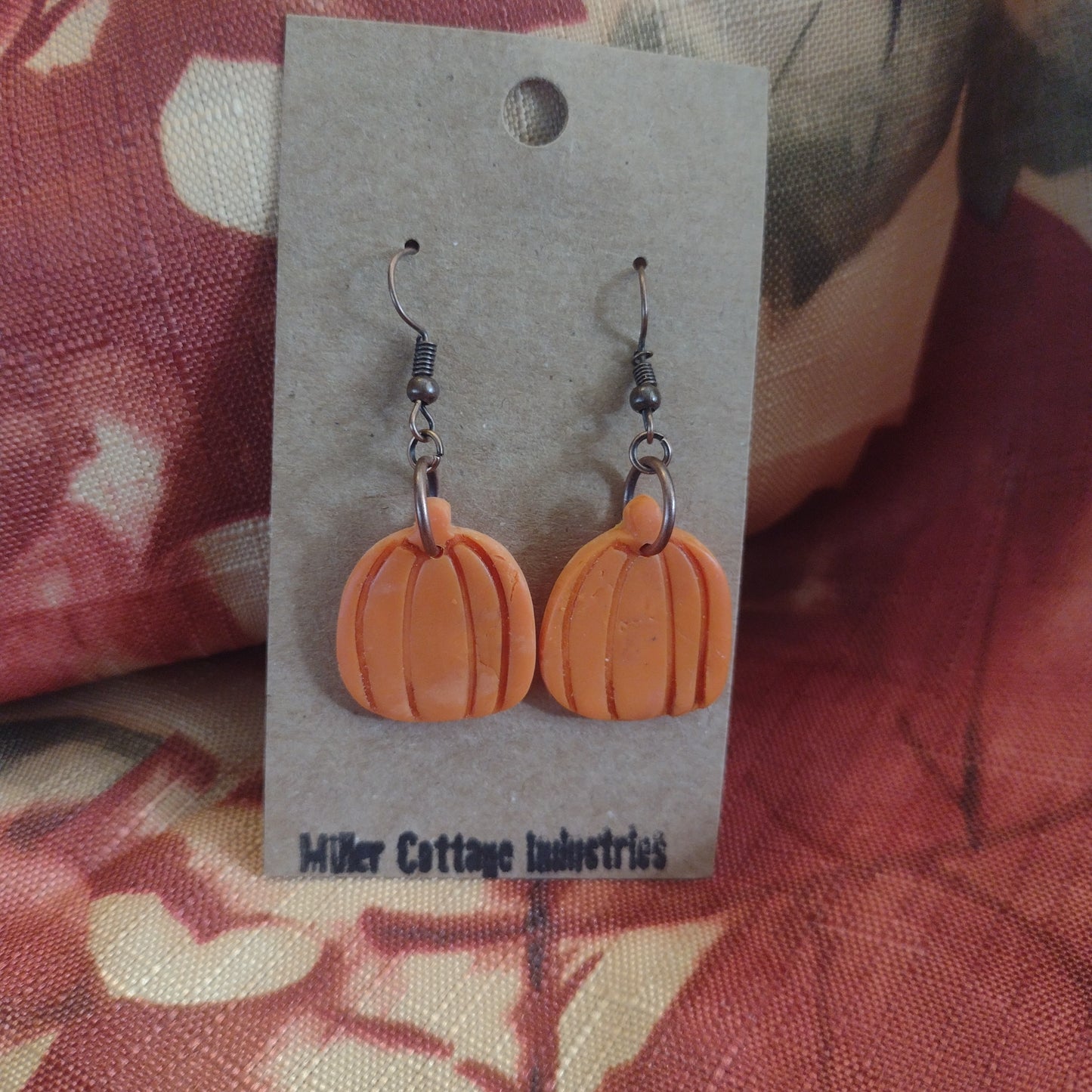 Orange pumpkin dangle