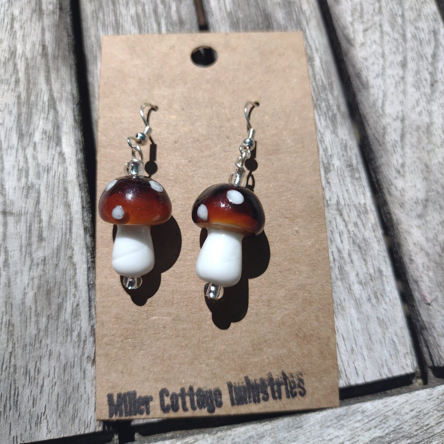 Glass blown mushrooms