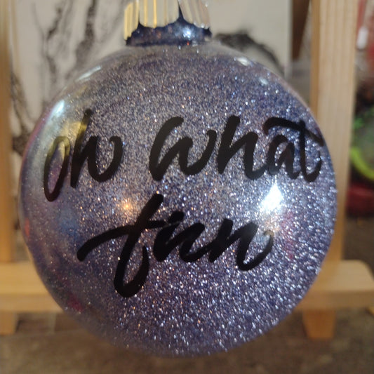 Large glitter ornament