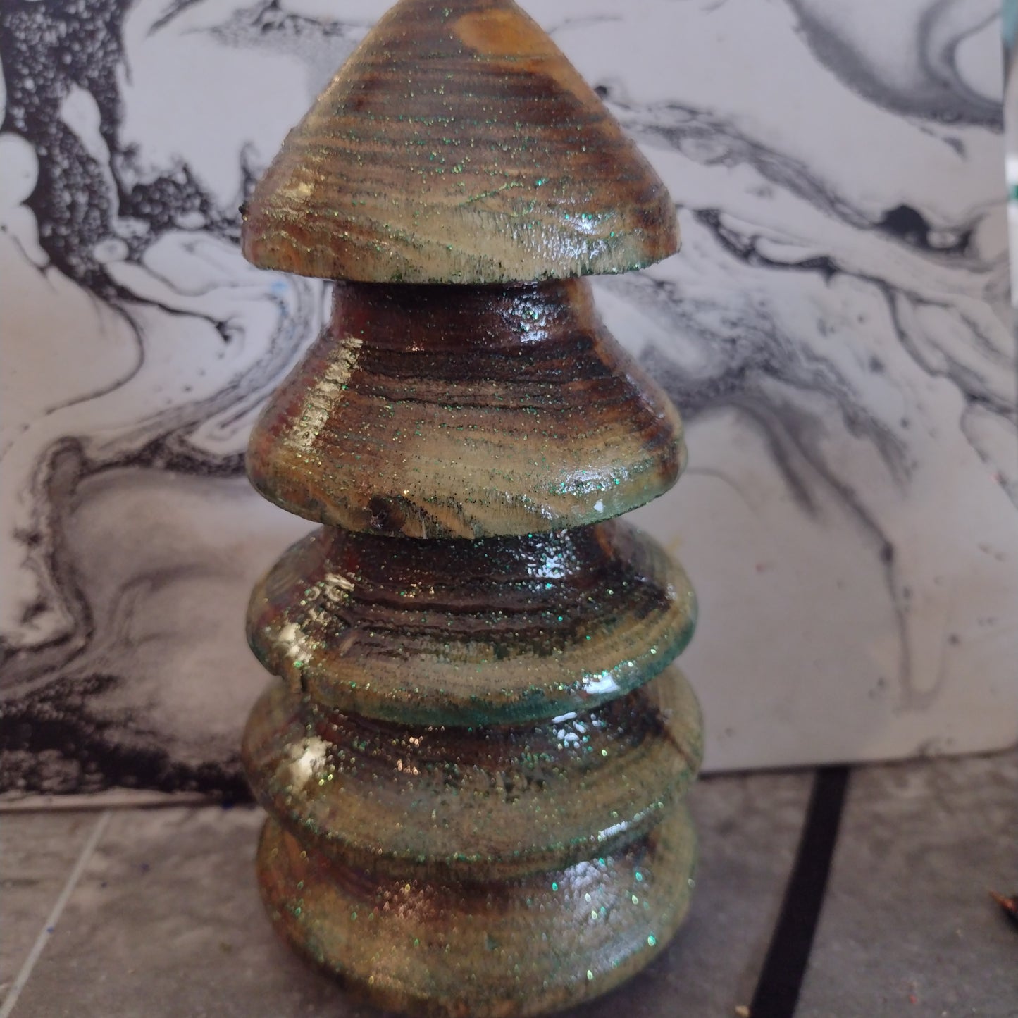 Hand spun Christmas tree