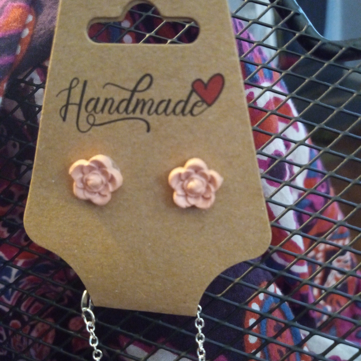 Pink flower and moon set