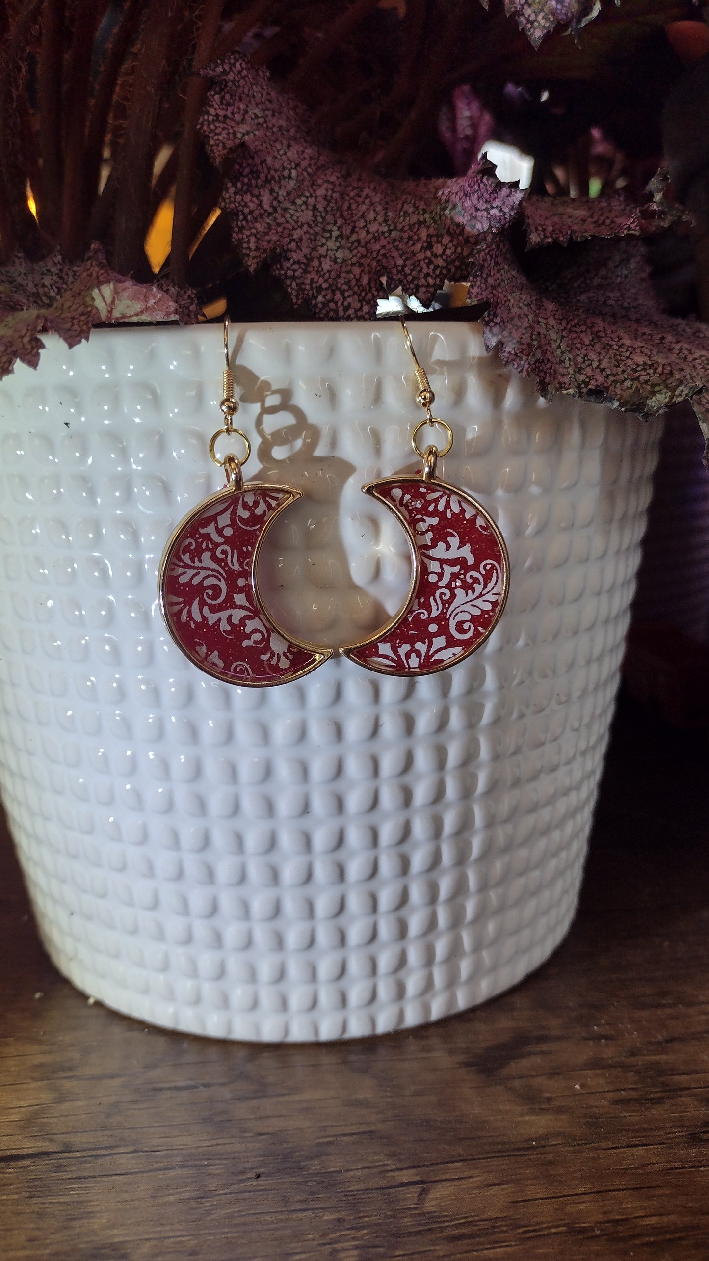 Gold garnet moons
