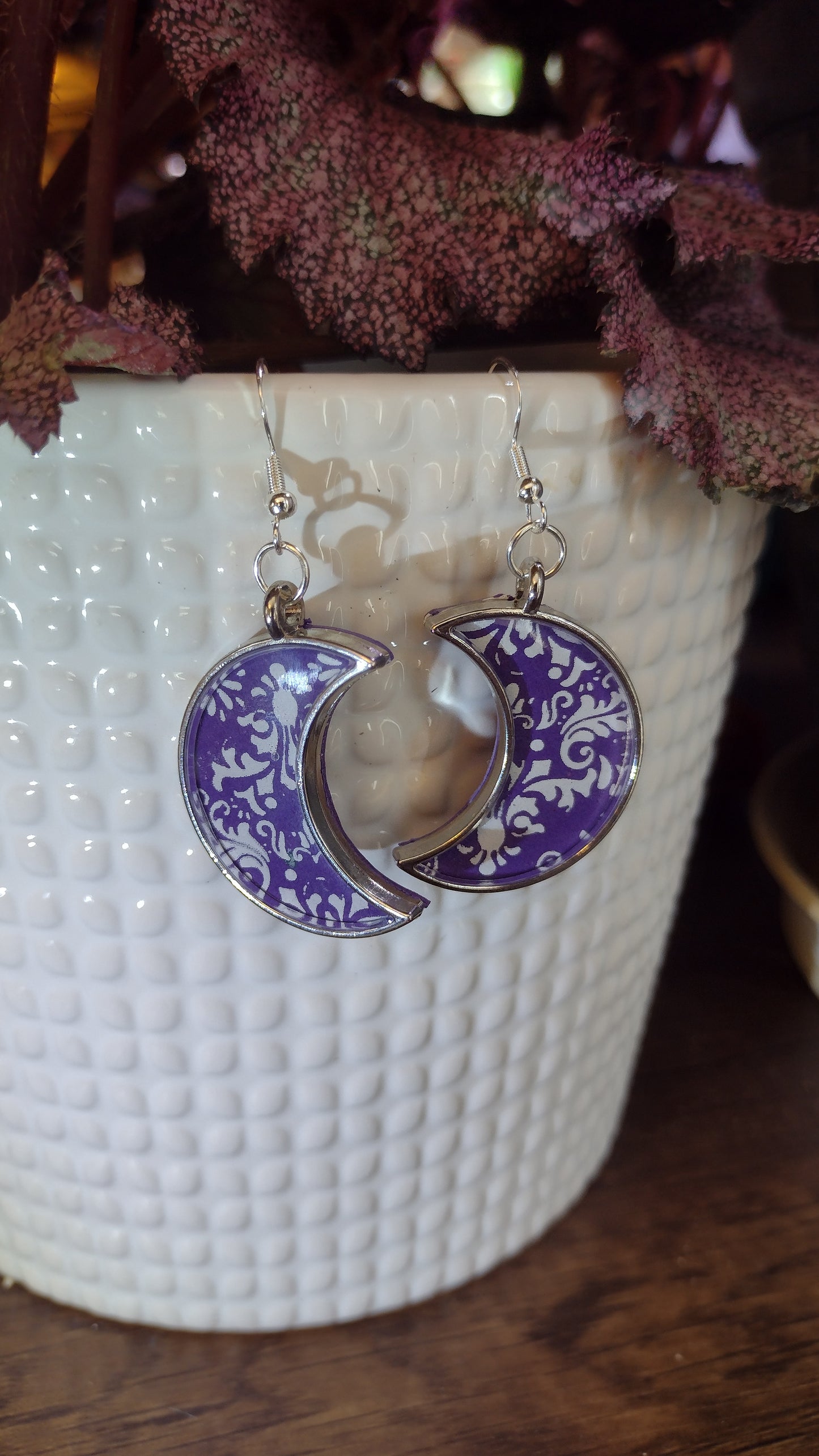 silver purple moon