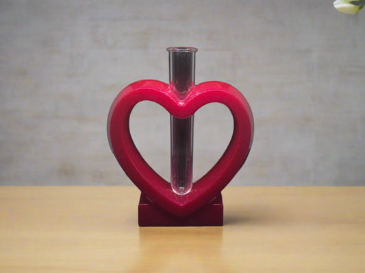 flower heart vase watermelon red