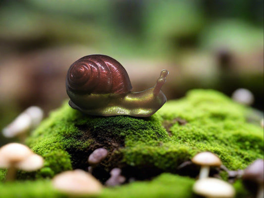 snail gold and brown