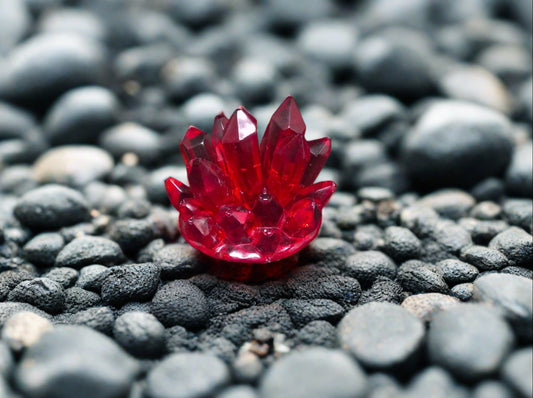 small red crystal