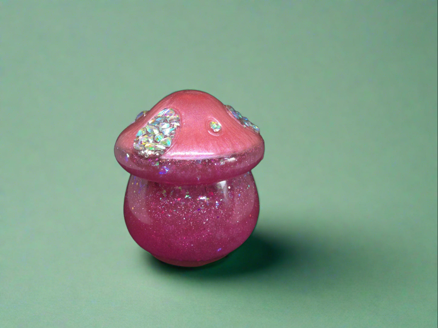 mushroom jar pink