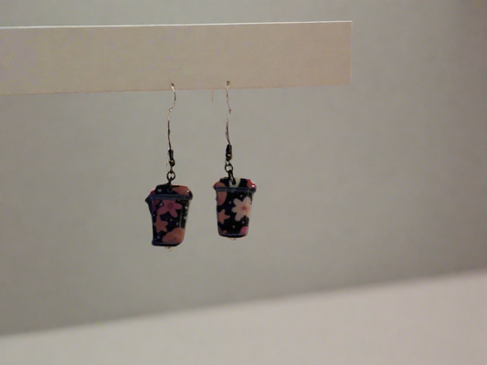 pumpkin and flowers coffee cup