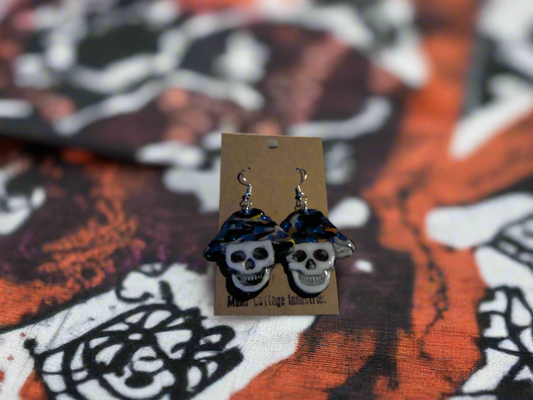 Mushroom skull head blue