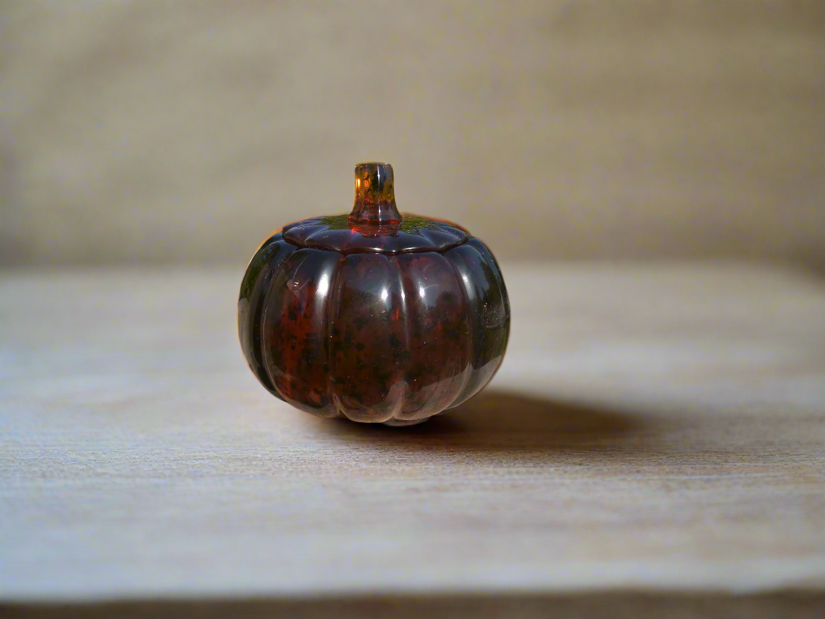 dark orange and black pumpkin