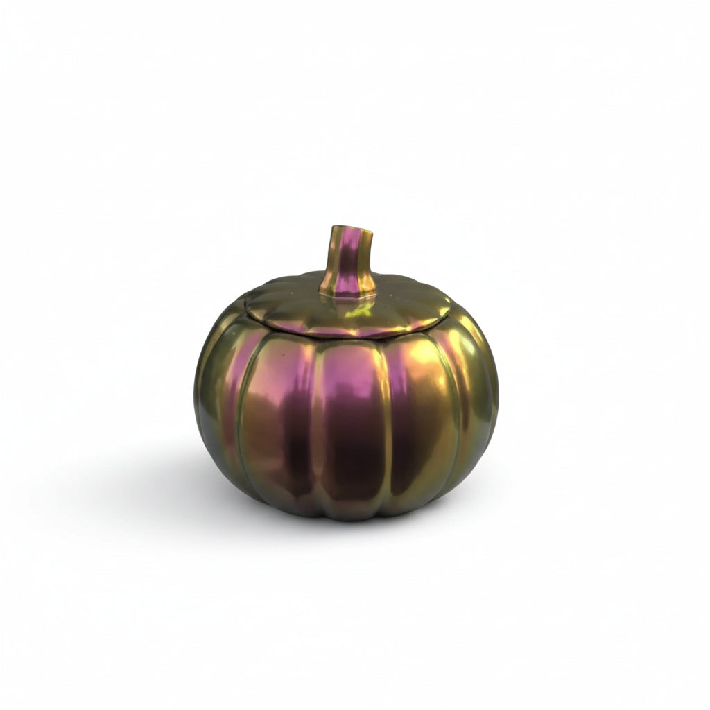 maple chrome pumpkin jar