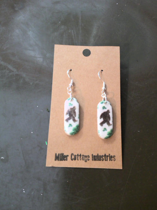 bigfoot in forest mini dangle