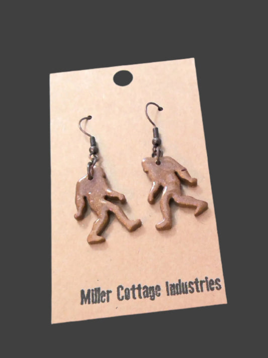 Polymer Clay Bigfoot dangle