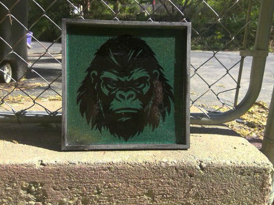 bigfoot face in resin