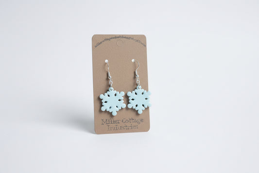 Iridescent snowflakes