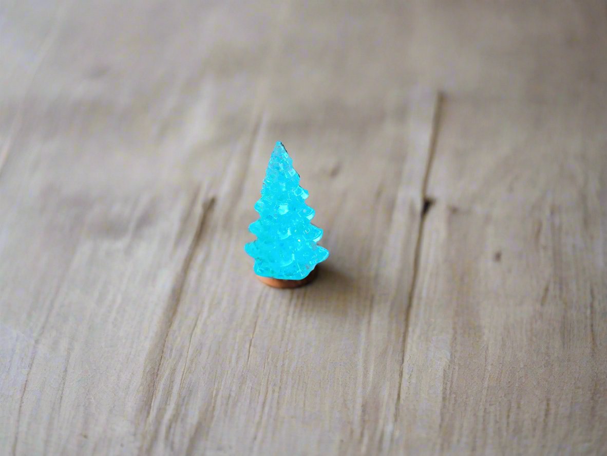icy blue tree